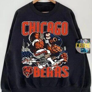 Chicago Bears Football Jack Davis Sweatshirt Retro Style Men Women 1994